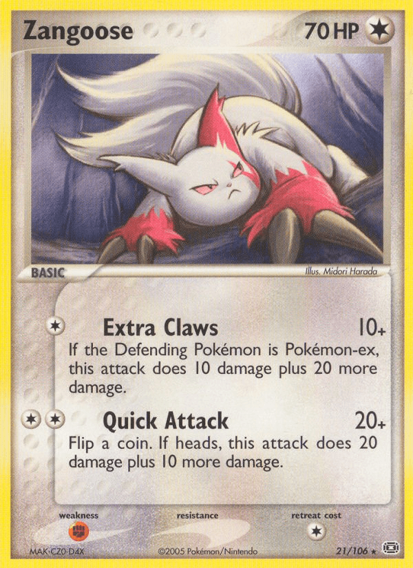 Zangoose (21/106) [EX: Emerald]