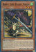 The image features a Yu-Gi-Oh! trading card titled "Baku the Beast Ninja [DABL-EN017] Super Rare," an Effect Monster from the Darkwing Blast series. It displays an anthropomorphic beast character in ninja attire, wielding a sword and shield. The card has a green background, 1500 ATK, and 600 DEF points, with detailed effects and attributes.
