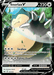 The Snorlax V (141/202) [Sword & Shield: Base Set] from Pokémon features a large, sleepy Snorlax and is classified as Ultra Rare. With 220 HP, this basic Pokémon boasts two moves: Swallow, which heals damage at a power level of 60, and Falling Down, with a power level of 170 that puts Snorlax to sleep.