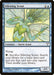 Image of the Magic: The Gathering card "Silkwing Scout [Dissension]." This blue Faerie Scout costs 2 colorless and 1 blue mana to cast. With a power/toughness of 2/1, it has the flying ability. The artwork shows a green, insect-like fairy with wings. Sacrifice Silkwing Scout [Dissension] to search for a basic land card.
