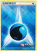 A Water Energy (2010 Play Pokemon Promo) [League & Championship Cards] featuring a Water Energy design. The background is a textured blue with light sparkles, and a large blue and black water droplet symbol is centered. This promo card's border is yellow, with the PLAY! Pokémon logo in the bottom right corner.
