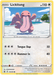 A Pokémon Lickitung (113/163) [Sword & Shield: Battle Styles] card. The card has a yellow border and displays Lickitung, a pink Colorless Pokémon with a long tongue, in front of a lake and mountains. It has 110 HP and two moves: "Tongue Slap" (50 damage) and "Hammer In" (80 damage). Illustration by HYOGON
