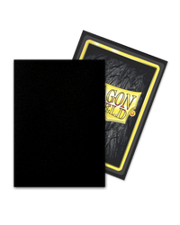 Dragon Shield: 100ct Outer Sleeves - Matte Black (Standard)