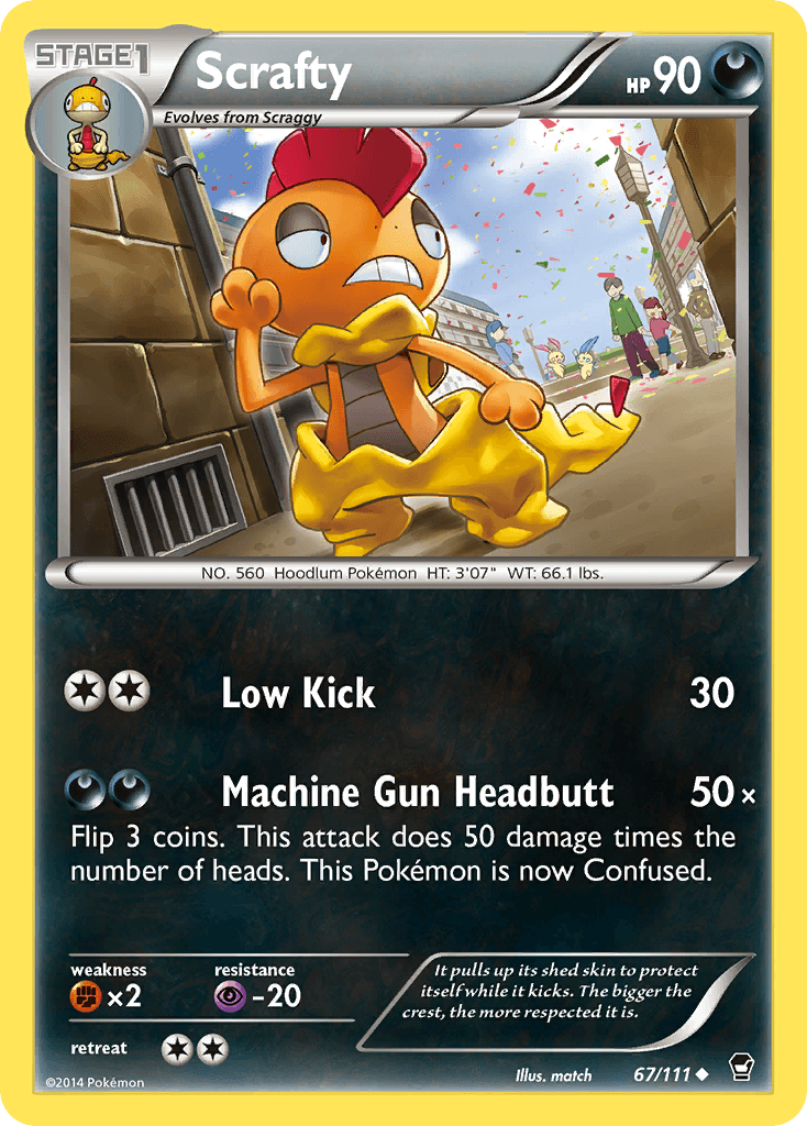 Scrafty (67/111) [XY: Furious Fists]