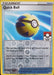 A Pokémon trading card for the item "Quick Ball (179/202) (League Promo Staff)" from the Sword & Shield: Base Set. The card features a blue and yellow ball with a lightning bolt design. The text states: "You can play this card only if you discard another card from your hand. Search your deck for a Basic Pokémon, reveal it, and put it into your hand. Then, shuffle your deck." Numbered 179.
