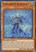 A "Yu-Gi-Oh!" trading card: Tearlaments Reinoheart [POTE-EN015] Ultra Rare. This Ultra Rare Effect Monster features a warrior with long white hair and blue armor, wielding a glowing sword. The mystical background boasts ethereal blue and purple hues. Its ATK is 1500, DEF is 2100, and it has detailed effect text. It is first edition.