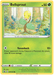 A Pokémon trading card featuring Bellsprout, a Grass-type creature with a yellow bell-shaped head and green leaves for arms. This Common Battle Styles card is green with "Basic" at the top left and "HP 50" at the top right. The card includes the attack move "Venoshock," detailing its effects.

Bellsprout (001/163) [Sword & Shield: Battle Styles] from Pokémon