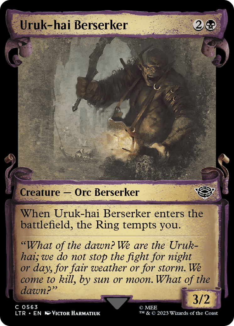 Uruk-hai Berserker [The Lord of the Rings: Tales of Middle-Earth Showcase Scrolls]