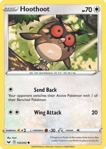 Hoothoot (143/202) [Sword & Shield: Base Set]