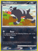 A Pokémon trading card from the Diamond & Pearl: Legends Awakened set featuring Houndour. This Dark type sports a black and orange canine-like design. "Houndour lv.12," 50 HP, and card number 103/146 are at the top. It has "Roar" and "Bite" moves, with Houndour running on grass under Darkness in the sky. Text info and resistance types