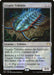 A Magic: The Gathering product called "Cryptic Trilobite [Commander 2020]." It features a trilobite creature with glowing blue and green segments and pincers, set against a dark background. The card text describes its abilities to gain +1/+1 counters and generate mana for activated abilities.