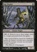 A Magic: The Gathering card named "Rag Dealer [Champions of Kamigawa]." This Human Rogue features a robed and hooded figure with glowing eyes. They stand among sharp bamboo stalks, holding a knife. The card text includes the creature's abilities to exile cards and a quote from "The History of Champions of Kamigawa.