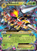 A vibrant Pokémon card featuring M Beedrill EX (XY158) [XY: Black Star Promos] with 200 HP, marked as XY158 from the Black Star Promos. The card's design showcases a dynamic illustration of Mega Beedrill surrounded by a colorful, electric background. Key features include the "Hazard Stinger" attack, a "Mega Evolution rule," and details about weakness, resistance, and retreat cost.