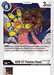 The ADR-07 Palates Head [EX2-051] [Digital Hazard] card from Digimon showcases a creature with numerous yellow eyes and elongated green claws, capturing the unsettling nature of a Digital Hazard. It features a pink body with tentacle-like appendages embellished with yellow spikes. This card has a play cost of 6, provides 3000 DP, and includes an effect capable of deleting an opponent's Digimon under certain conditions.