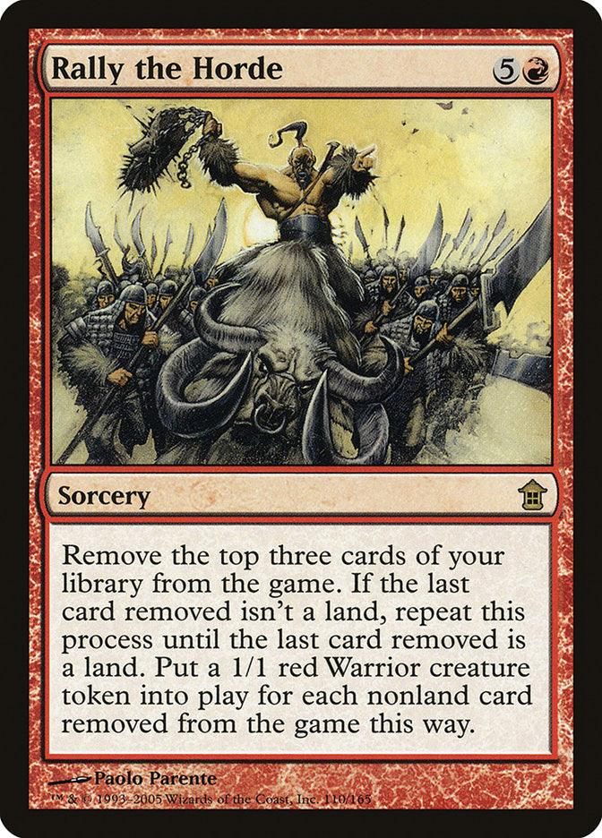 The image is of a rare Magic: The Gathering sorcery card named 