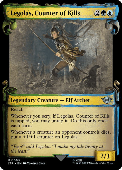 Legolas, Counter of Kills [The Lord of the Rings: Tales of Middle-Earth Showcase Scrolls]