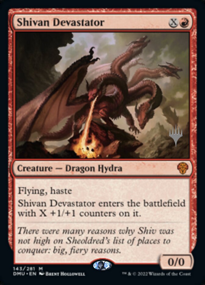 Shivan Devastator (Promo Pack) [Dominaria United Promos]