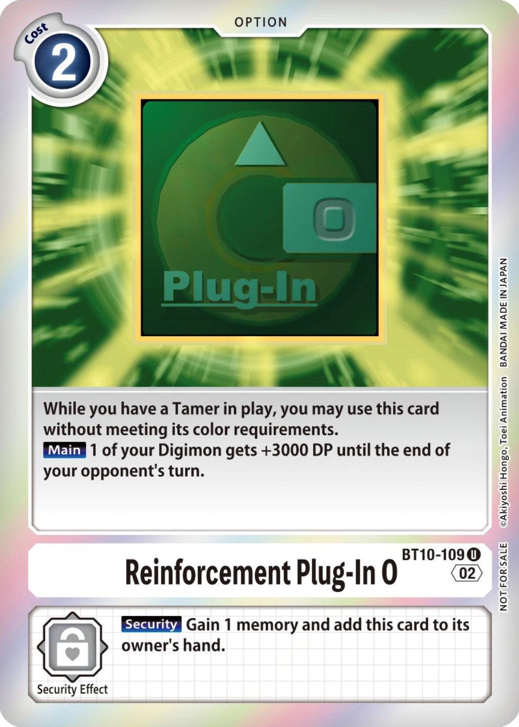 The image showcases a trading card named 