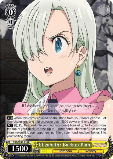 Elizabeth: Backup Plan (SDS/SX03-018 C) [The Seven Deadly Sins]