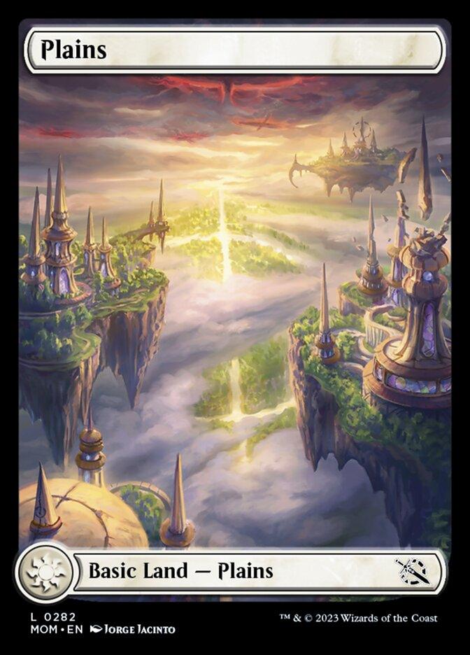 A fantasy card illustration depicting a Magic: The Gathering Basic Land, 