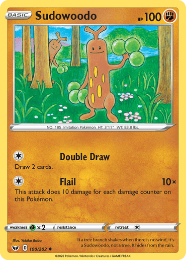 Sudowoodo (100/202) [Sword & Shield: Base Set]