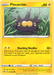 A Pokémon Pincurchin (077/202) [Sword & Shield: Base Set] trading card. It's a Sea Urchin Pokémon with a purple, spiky body, yellow face, and eyes. It's in underwater grass and is a Lightning Type with 80 HP and the move "Shocking Needles." Illustrated by Akira Komayama, it's card number 077/202 with Common Rarity.