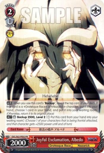 Joyful Exclamation, Albedo (OVL/S62-PE02 PR) (Promo) [Nazarick: Tomb of the Undead]