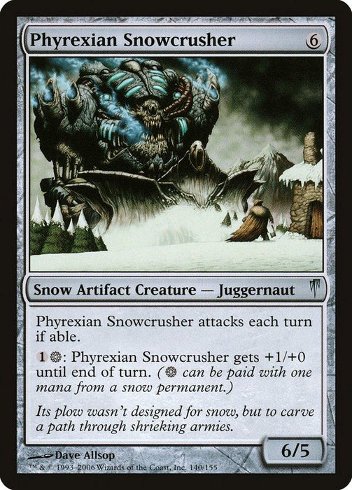 Phyrexian Snowcrusher [Coldsnap]
