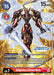 An image of a Digimon card featuring Gallantmon Crimson Mode [EX2-073] (Ultimate Cup) [Digital Hazard Promos]. The card shows a winged, armored red and gold Digimon with a spear and shield, labeled Lv.7 with 15,000 DP. It has special abilities described in text boxes. Part of the Digital Hazard Promos, it belongs to the EX2 set and is numbered EX2-073.