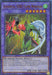 The image shows a Yu-Gi-Oh! trading card named "Elemental HERO Flame Wingman (Duel Terminal) [HAC1-EN019] Parallel Rare." This Parallel Rare features a stylized, humanoid creature with red and green armor, bird-like wings, and a dragon head protruding from its right arm. The Fusion/Effect Monster card has fusion requirements, effect details, and its attack and defense stats.