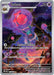 The image shows a Rabsca (215/193) [Scarlet & Violet: Paldea Evolved] Pokémon card. Rabsca, a bug-type with 70 HP, appears floating among pinkish orbs against a starry sky backdrop. The card features the moves Revival Blessing and Psybeam. Illustrated by G-ARTS, it's numbered 215/193 from the Scarlet & Violet: Paldea Evolved series.