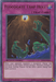 Yu-Gi-Oh! product titled "Floodgate Trap Hole [SBTK-EN046] Ultra Rare," bordered in purple with "TRAP card" at the top right. It shows a skeletal hand reaching out from the water towards a glowing light. Below, a green monster partially emerges from the water, its arm also stretched towards the light. This Ultra Rare Normal Trap card's text explains its effect, perfect for Speed Duel matches