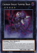 Image of a Yu-Gi-Oh! trading card titled "Crimson Knight Vampire Bram [DASA-EN013] Super Rare," an Xyz/Effect Monster. The card features dark, spectral artwork of an armored, zombie-like knight wielding a large sword, with ghostly energies surrounding him. It has stats: ATK/2500 DEF/0 and detailed effect description in the text box.
