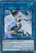 Image of the Yu-Gi-Oh! Link/Effect Monster "Harpie Conductor [LART-EN026] Ultra Rare." It shows a winged female character with long hair, dressed in black and blue attire with white feathers. The blue card frame indicates it is a Link monster with 1900 attack points and 2 link rating. Various details and effects are written at the bottom.