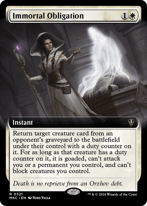 Immortal Obligation (Extended Art) [Murders at Karlov Manor Commander]