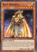 An illustration of the Yu-Gi-Oh! trading card "Ra's Disciple [EGO1-EN015] Common" from the Egyptian God Deck. The card features an armored figure in gold armor with a shining background. It's a Fairy/Effect Monster with ATK 1100 and DEF 600, detailing the summoning and tribute mechanics specific to "Ra's Disciple [EGO1-EN015] Common.
