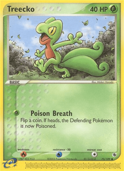 A common Pokémon trading card, 