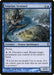 Image of a Magic: The Gathering card titled "Tolarian Sentinel [Time Spiral]." This Magic: The Gathering edition has a blue border with mana cost "3U." The art depicts a floating Human Spellshaper with a helmet and draped clothing, overlooking a stormy sea and tiny figures below. The text describes its abilities and features a quote by Thomas M. Baxa.