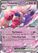 An image of a Pokémon trading card featuring Tinkaton ex (031) [Scarlet & Violet: Black Star Promos] from the Pokémon series. This card shows Tinkaton, a pink and gray Psychic-type Pokémon, holding a massive pink hammer. With 300 HP, it boasts two moves: "Big Hammer" and "Pulverizing Press." The card details damage, effects, and statistics.