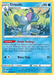 A Pokémon Drizzile (056/202) [Sword & Shield: Base Set] of Drizzile, a Water Lizard Pokémon. This uncommon, Water Type card from the Sword & Shield series showcases Drizzile in blue with lighter blue on its head and chest. With 90 HP, it evolves from Sobble and features "Shady Dealings" and "Water Drip." Card number 056/202 illustrated by Naoki Saito.