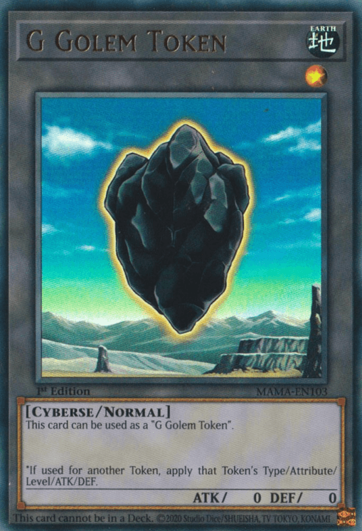 G Golem Token [MAMA-EN103] Ultra Rare