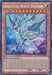 A Secret Rare trading card titled "Deep-Eyes White Dragon [MVP1-ENS05] Secret Rare" from Yu-Gi-Oh! featuring a Dragon-Type monster with large wings and a glowing, mystical appearance. The backdrop has a holographic, multi-colored shine. The text on the card details the dragon's abilities, starting with "When a face-up 'Blue-Eyes' monster...". ATK and DEF are both 0.