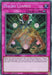 A Yu-Gi-Oh! trap card named "Macro Cosmos [SGX3-ENF19] Secret Rare," featuring a pink border with "TRAP CARD" at the top. The artwork showcases a celestial figure surrounded by glowing orbs on a green background. As a Secret Rare Continuous Trap, this card's effect is detailed in its text and it belongs to the Speed Duel GX series.