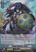 A Double Rare fantasy trading card depicting a female character named "Shield Goddess, Aegis (BT14/013EN) [Brilliant Strike]." She holds a green, ornate shield and wears black, silver, and blue armor adorned with golden accents. The card includes various stats and abilities. Text reads: "The shield of the heavens and thunder repel all harm and calamity.