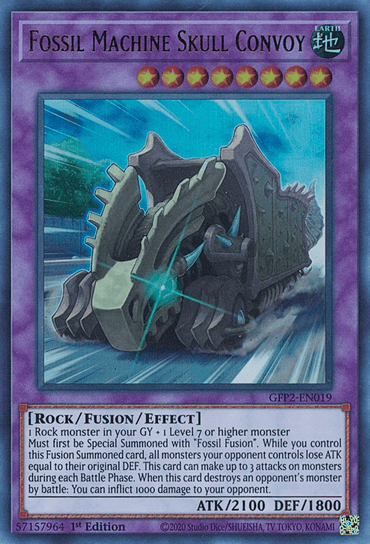 Fossil Machine Skull Convoy [GFP2-EN019] Ultra Rare