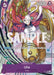 A colorful trading card from the One Piece Promotion Cards series, **Uta (Event Pack Vol. 1) [One Piece Promotion Cards]** by **Bandai**, features a character named Uta, wearing a flamboyant outfit with pink and gold colors, and a headpiece adorned with musical notes. The promo card has a power level of 6000 and includes detailed text about game actions. The background is vibrant with swirling patterns.
