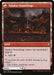 A card from Magic: The Gathering titled "Valakut Awakening // Valakut Stoneforge [Zendikar Rising]" depicts a volcanic forge with molten lava. Classified as a Land, it enters the battlefield tapped and has an ability to add one red mana to your mana pool. The card features flavor text by Tars Olan.