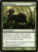 Magic: The Gathering card titled "Wild Defiance [Avacyn Restored]" is a Rare Enchantment of green color, costing 2G mana. The artwork from Avacyn Restored depicts a figure wielding a staff facing a spiky, shadowy beast in a forest. Text describes that targeted creatures gain +3/+3 until end of turn. Flavor text quotes Garruk Wildspeaker.