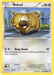 A common Pokémon trading card from the  Pokémon Black & White: Dragons Exalted set featuring Bidoof (106/124) [Black & White: Dragons Exalted]. The card shows an illustration of the colorless Bidoof walking on a metallic surface with a futuristic cityscape in the background. Bidoof has brown fur, large front teeth, 70 HP, and the move "Bang Heads," causing Confusion for both Pokémon.