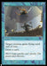 A Magic: The Gathering card titled "Leap [The List]" has a blue border and an illustration of a cat-like creature leaping over a guard with a spear. The instant's text reads: "Target creature gains flying until end of turn. Draw a card." The flavor text says: "Mirri leapt quickly and silently. The guard died likewise.